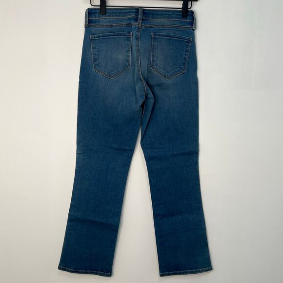 Lagence Womens Size 25 Straight Leg Denim Jeans Blue Medium Wash Zip Stretch - Picture 4 of 8